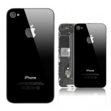 iPhone 4 GSM - OEM New Back Glass Cover Battery Door Replacement Parts - Black