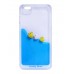 iPhone 6 6s 4.7 - Double Layer Liquid Infused Swimming Ducks Hard Phone Cover Case