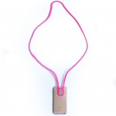 Detachable Neck Strap Buckle Style Universal Silicone for Any Phone - Pink